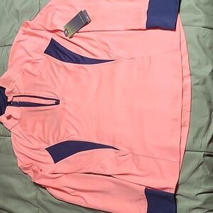 Women's Tek Gear® Colorblock Mockneck Quarter-Zip Workout Top